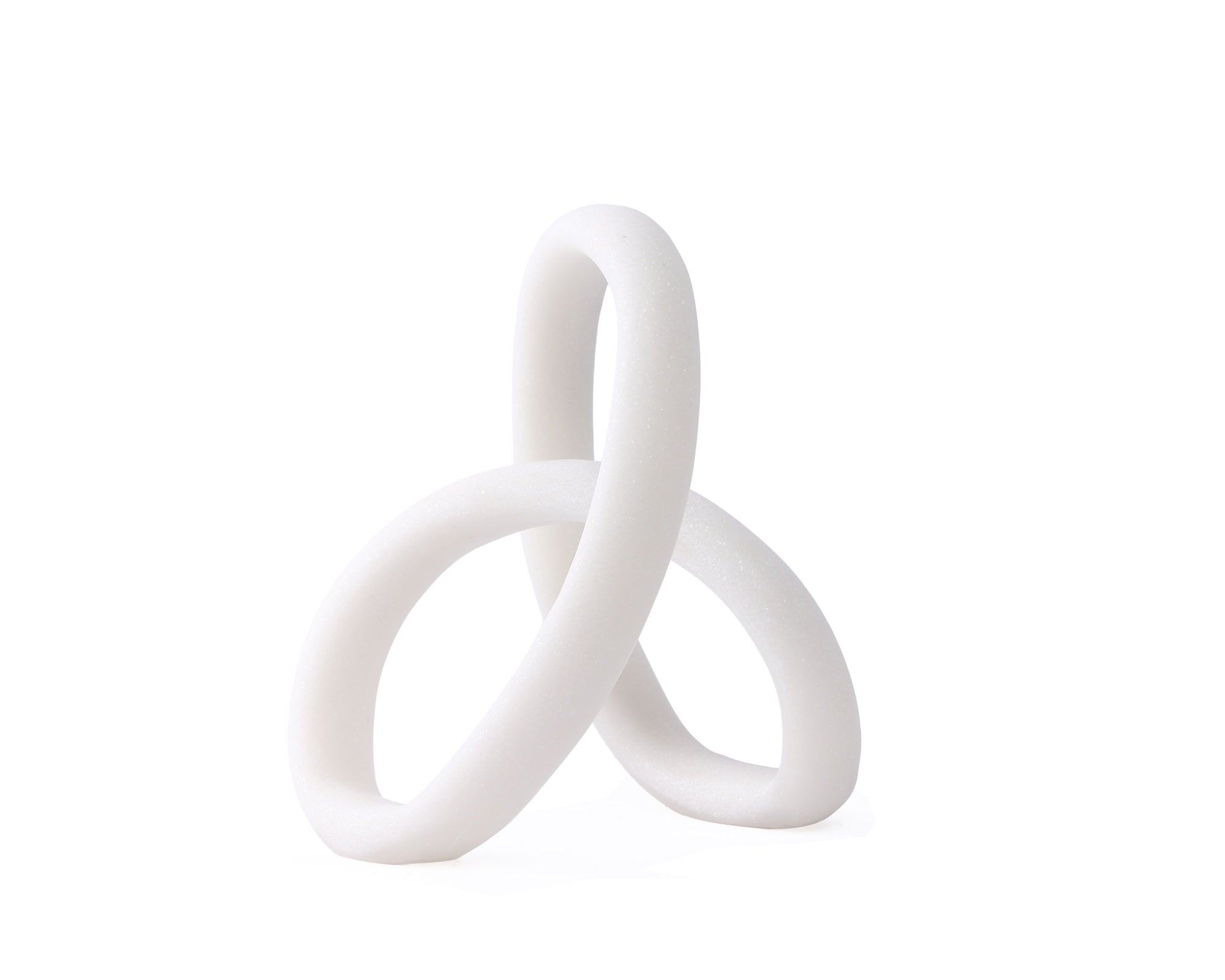 Liang & Eimil Loop Sculpture - White Marble Effect