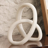 Liang & Eimil Loop Sculpture - White Marble Effect
