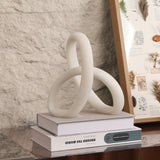 Liang & Eimil Loop Sculpture - White Marble Effect