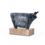 Liang & Eimil Rhino Sculpture – Antique Blue/Grey