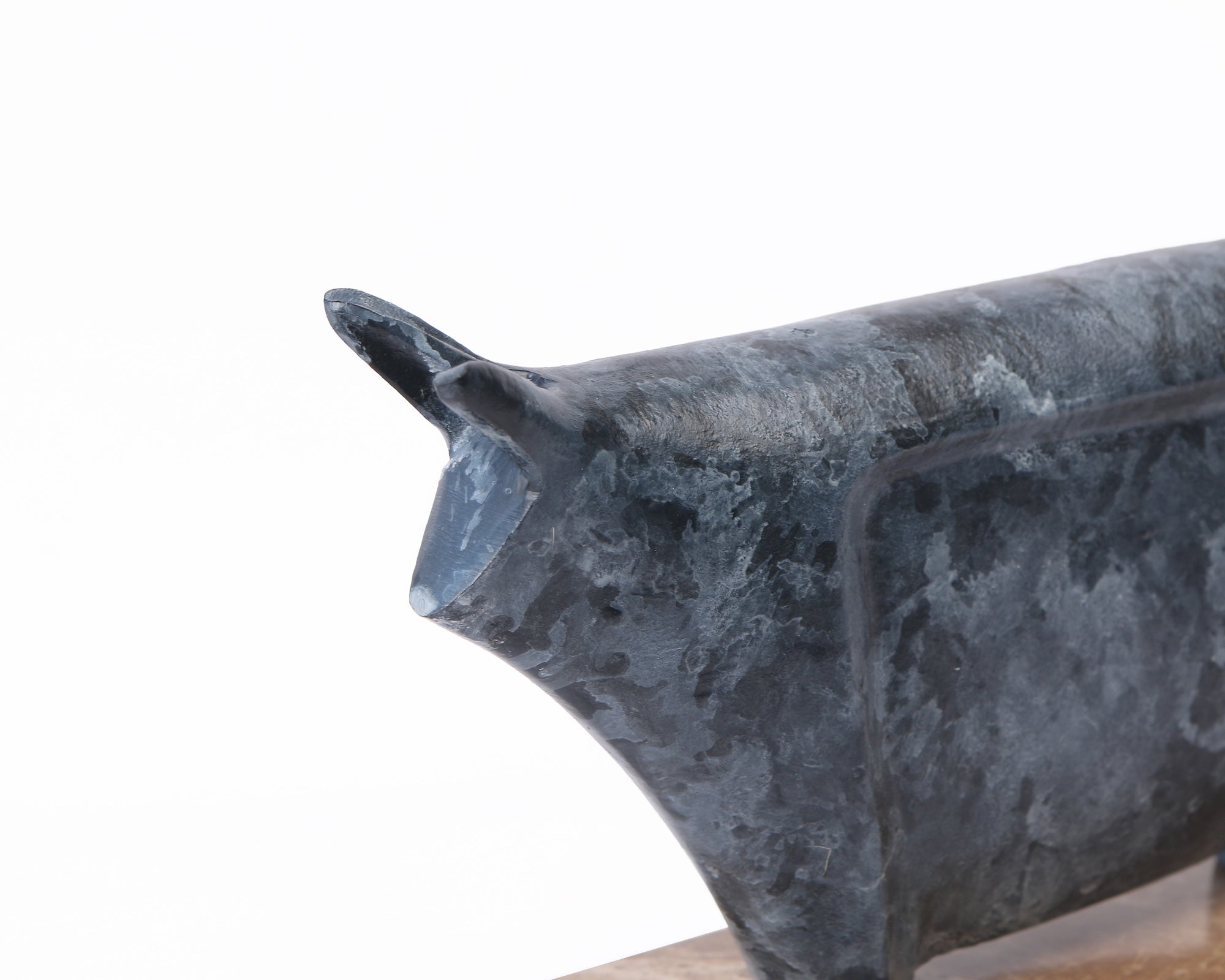 Liang & Eimil Rhino Sculpture – Antique Blue/Grey