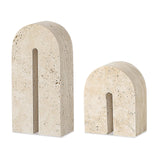 Dolmi Travertine Sculpture Large  -  Beige