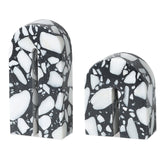 Dolmi Sculpture Large  - Black and White Marble