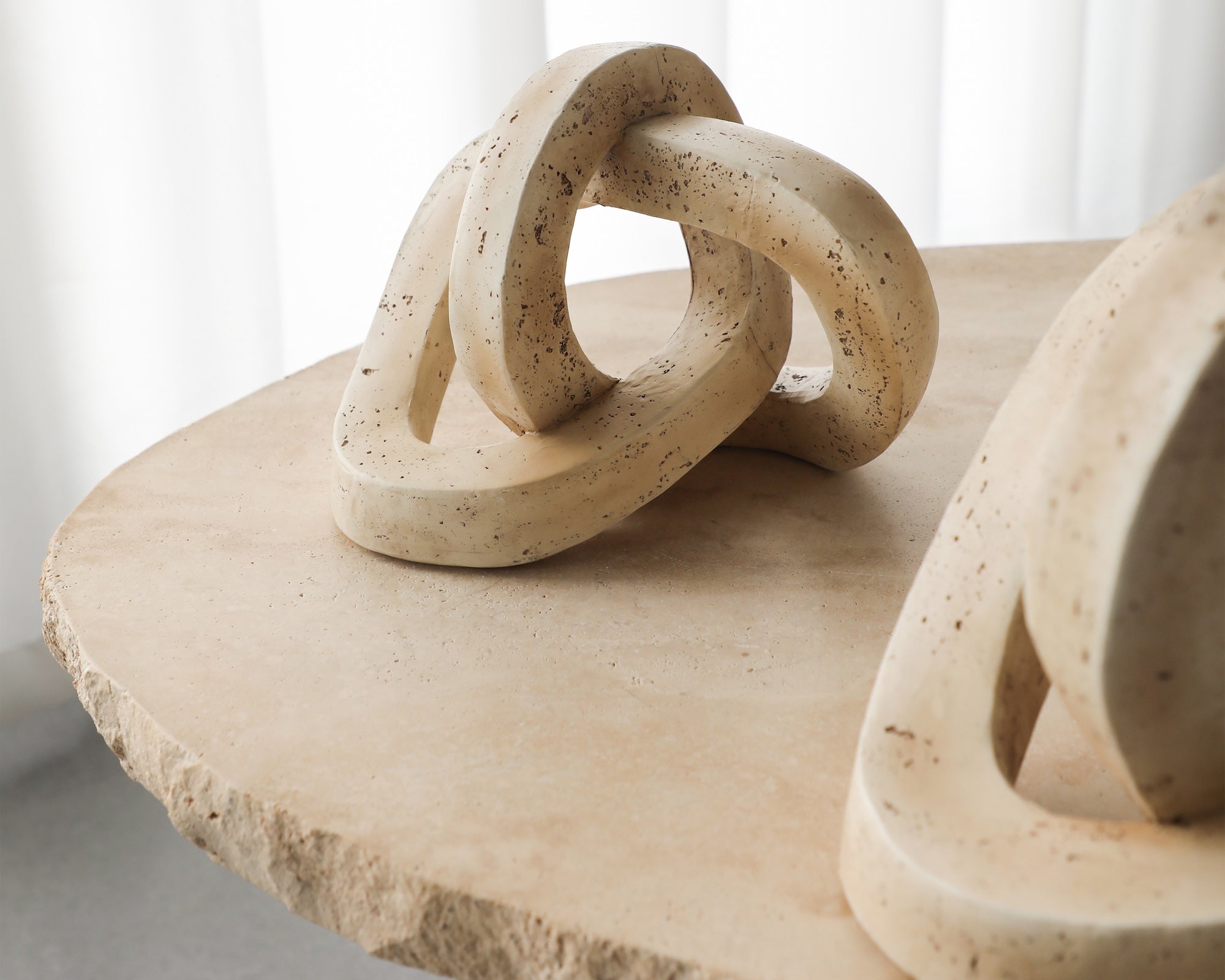 Liang & Eimil Avorio Sculpture – Beige Marble Effect