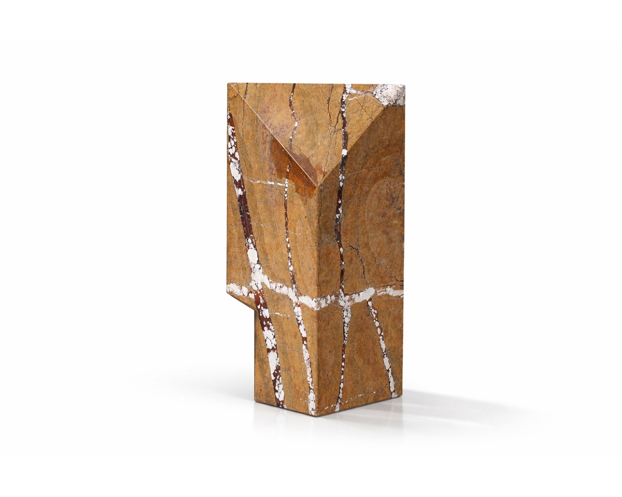 Liang & Eimil Doria Sculpture - Brown Earthy Marble