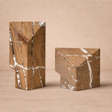 Liang & Eimil Dora Sculpture - Brown Earthy Marble