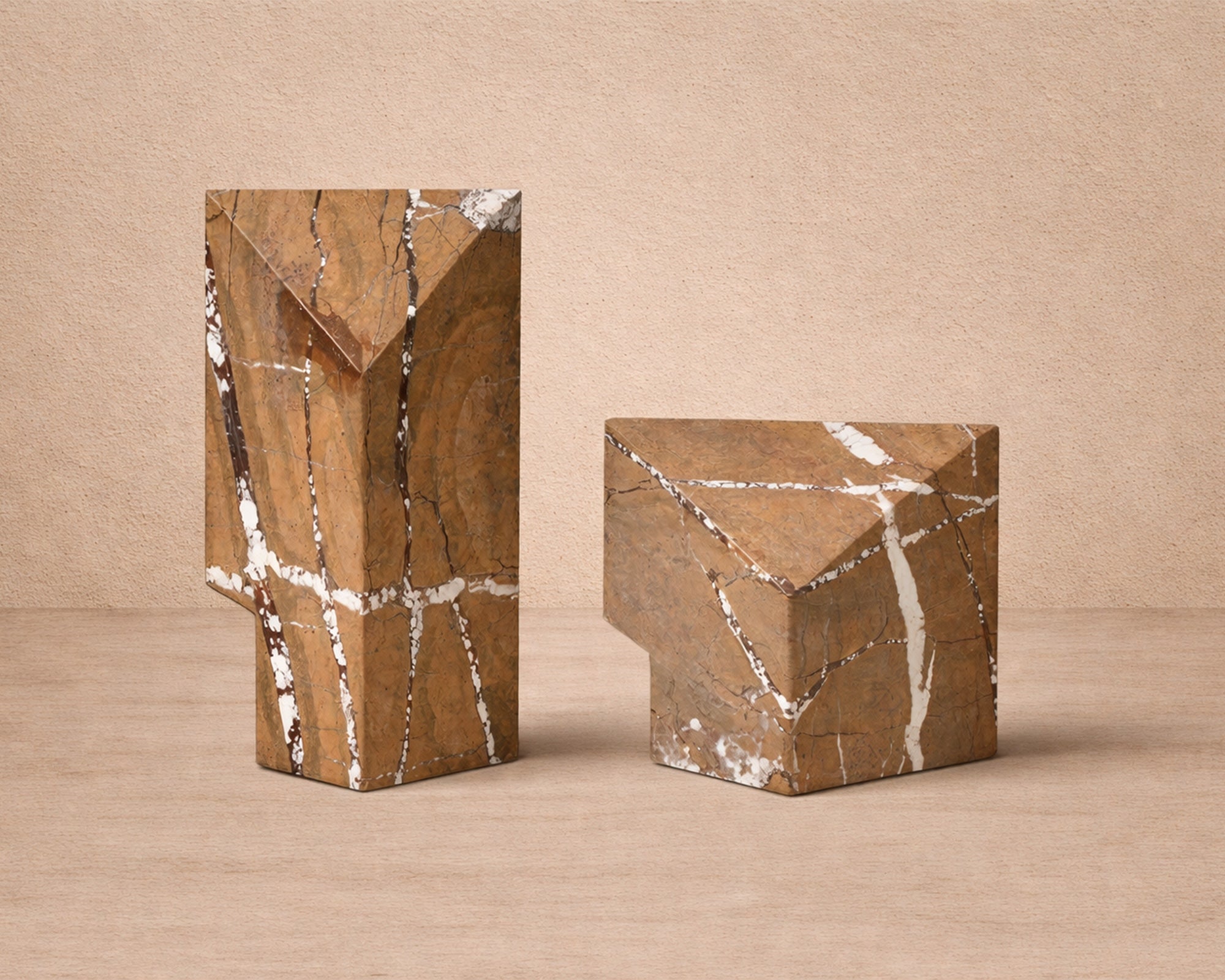 Liang & Eimil Dora Sculpture - Brown Earthy Marble
