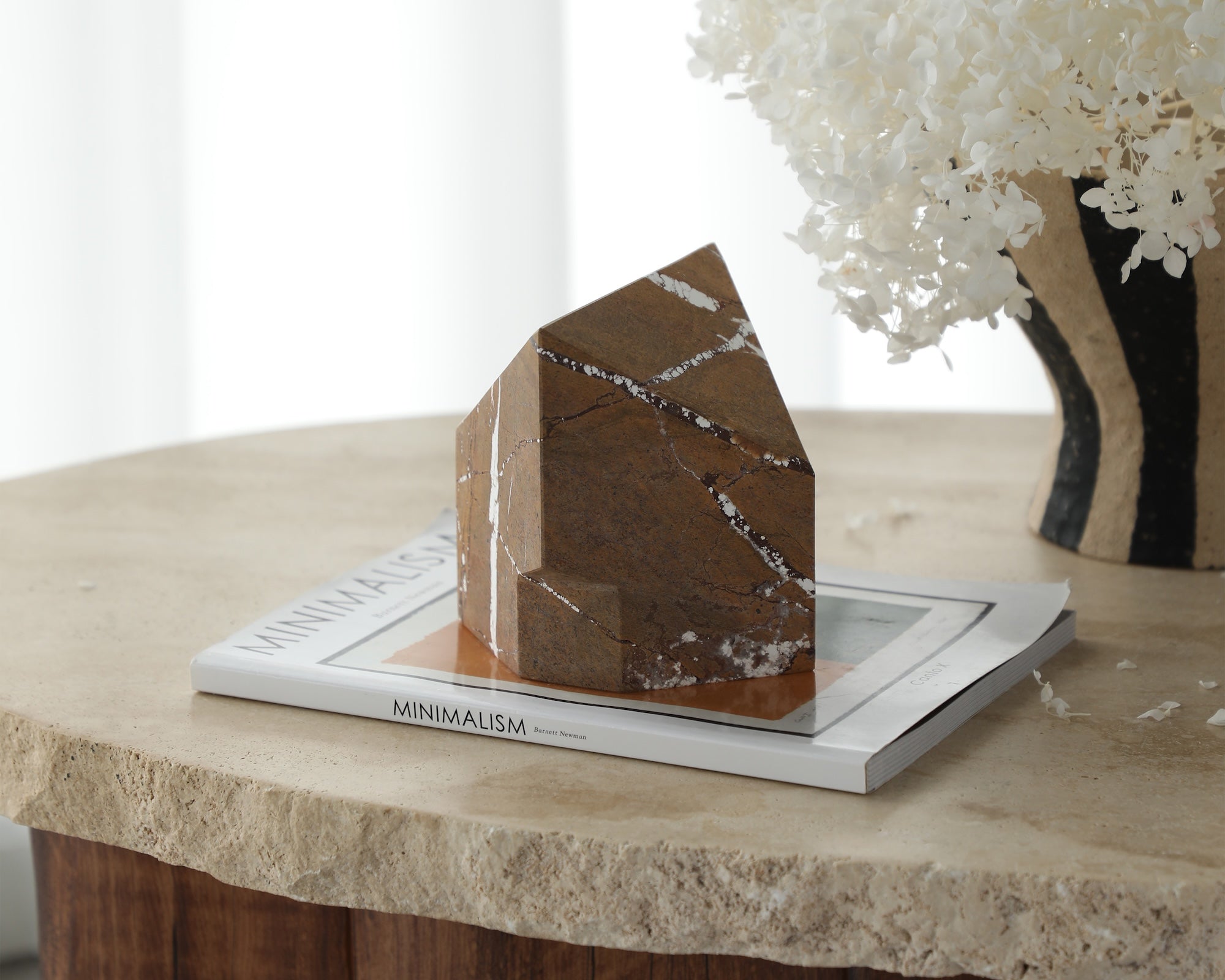 Liang & Eimil Dora Sculpture - Brown Earthy Marble