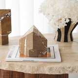 Liang & Eimil Dora Sculpture - Brown Earthy Marble