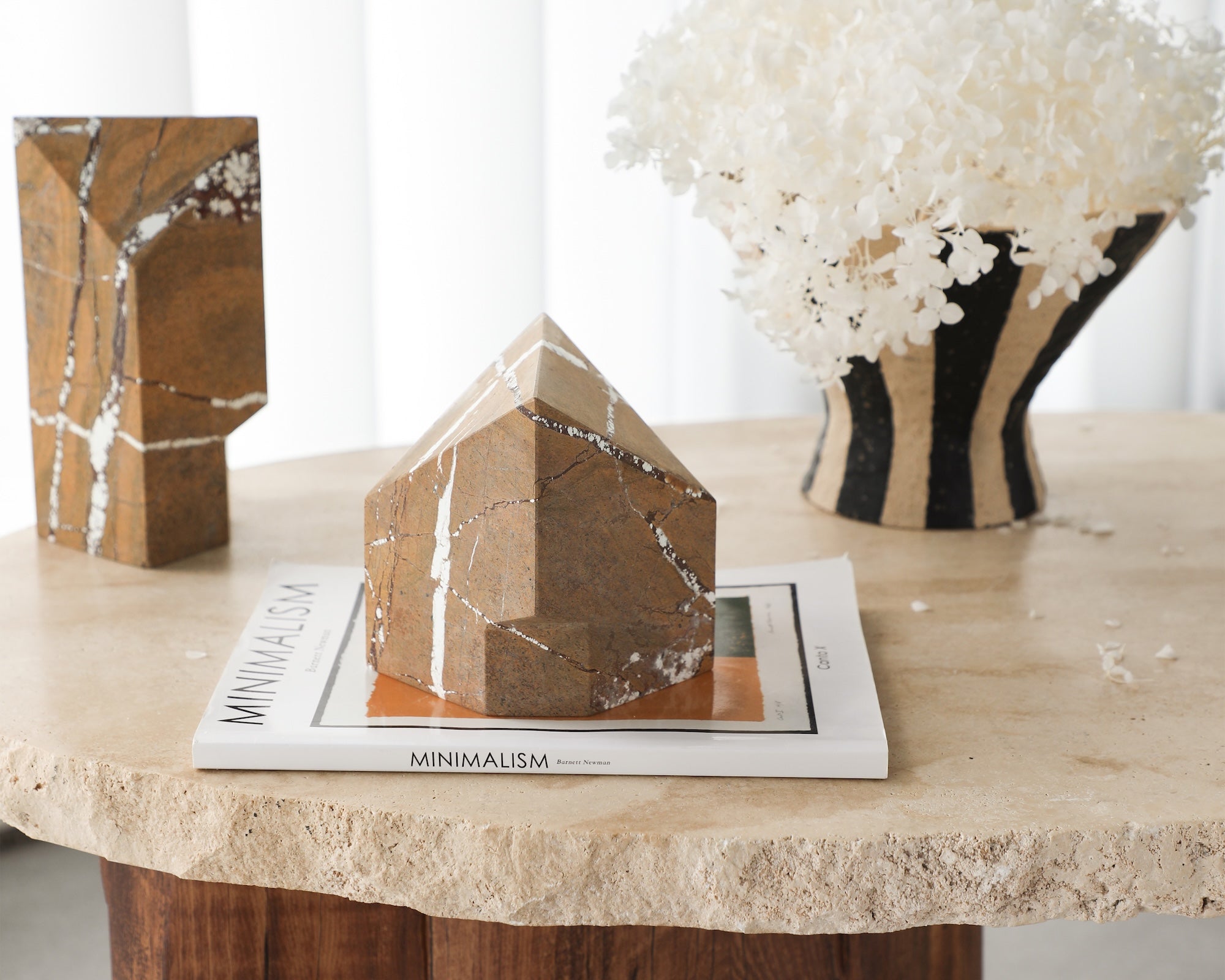 Liang & Eimil Dora Sculpture - Brown Earthy Marble