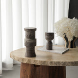Liang & Eimil Tasso Candle Holder – Brown Marble