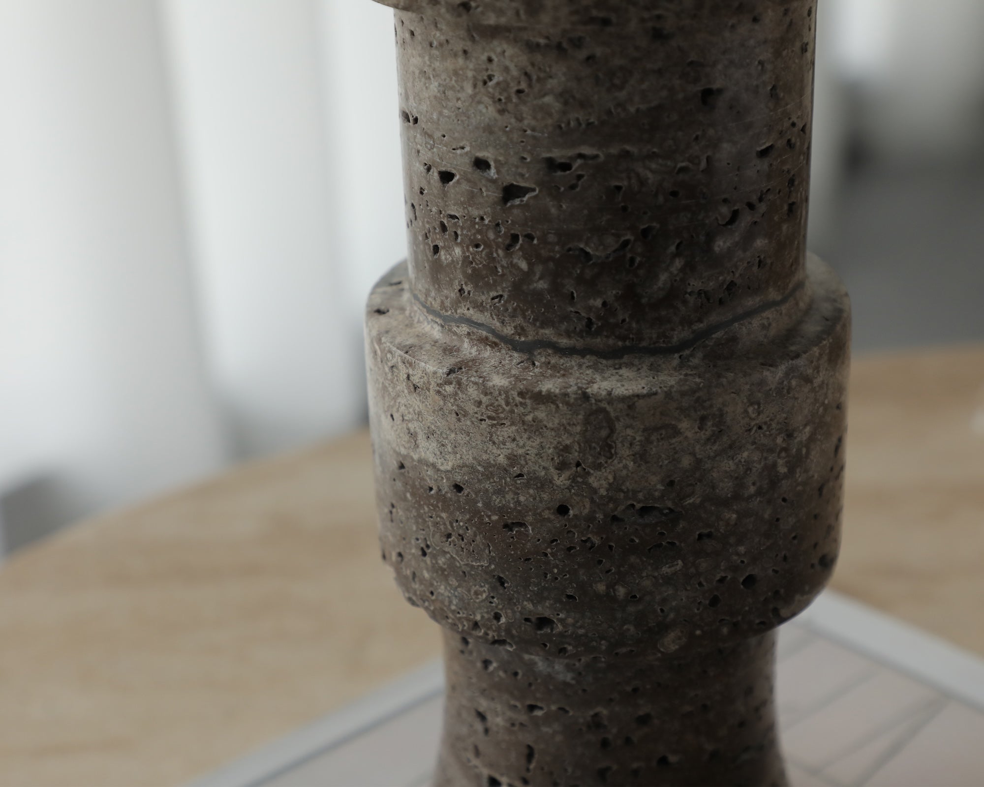 Liang & Eimil Tasso Candle Holder – Brown Marble