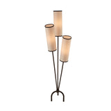 Liang & Eimil Trevi Floor Lamp – White Linen/Black Metal