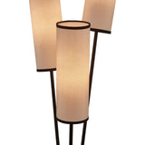 Liang & Eimil Trevi Floor Lamp – White Linen/Black Metal