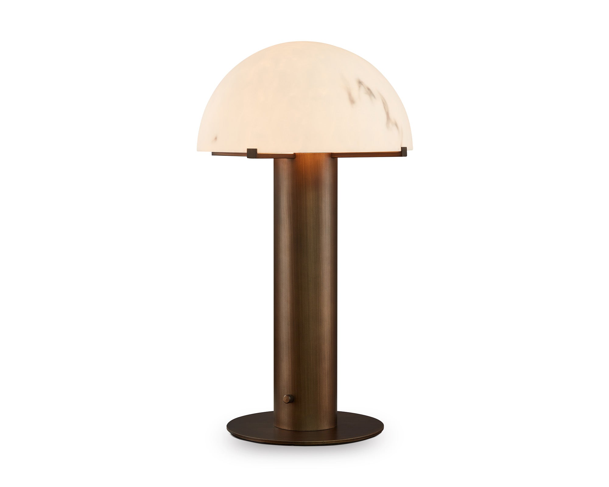 Liang & Eimil Aston Table Lamp – Alabaster Effect and Antique Brass