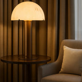 Aston Table Lamp - Alabaster and Antique Brass