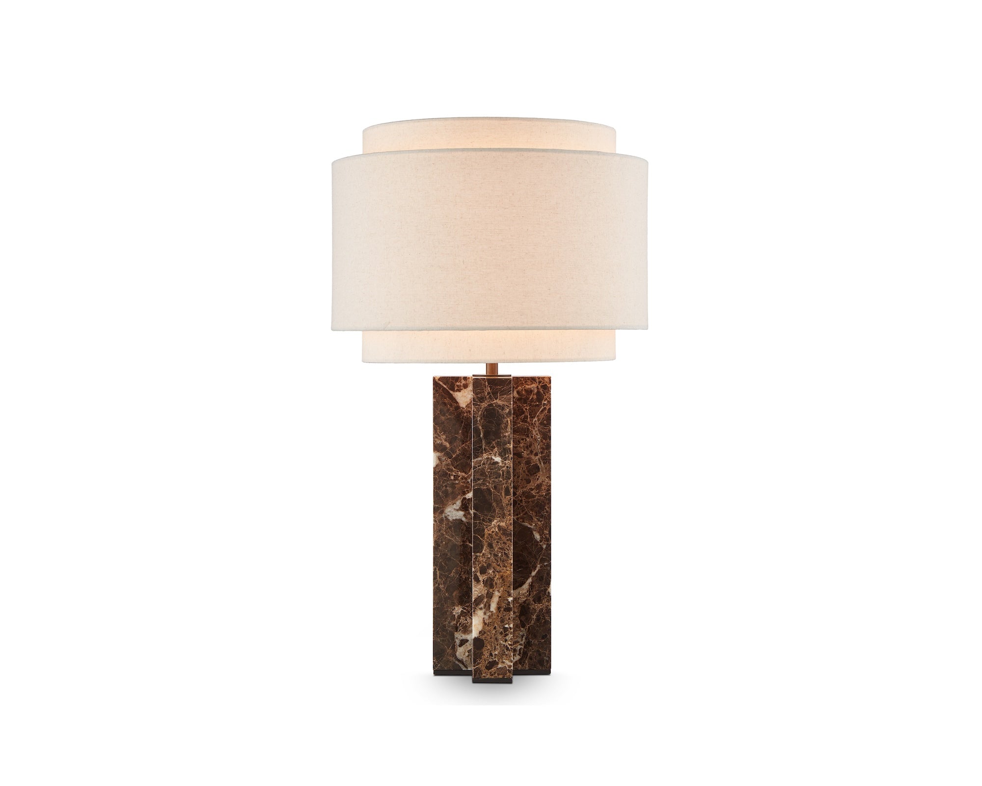 Liang & Eimil Asos Table Lamp – Brown Emperador Marble