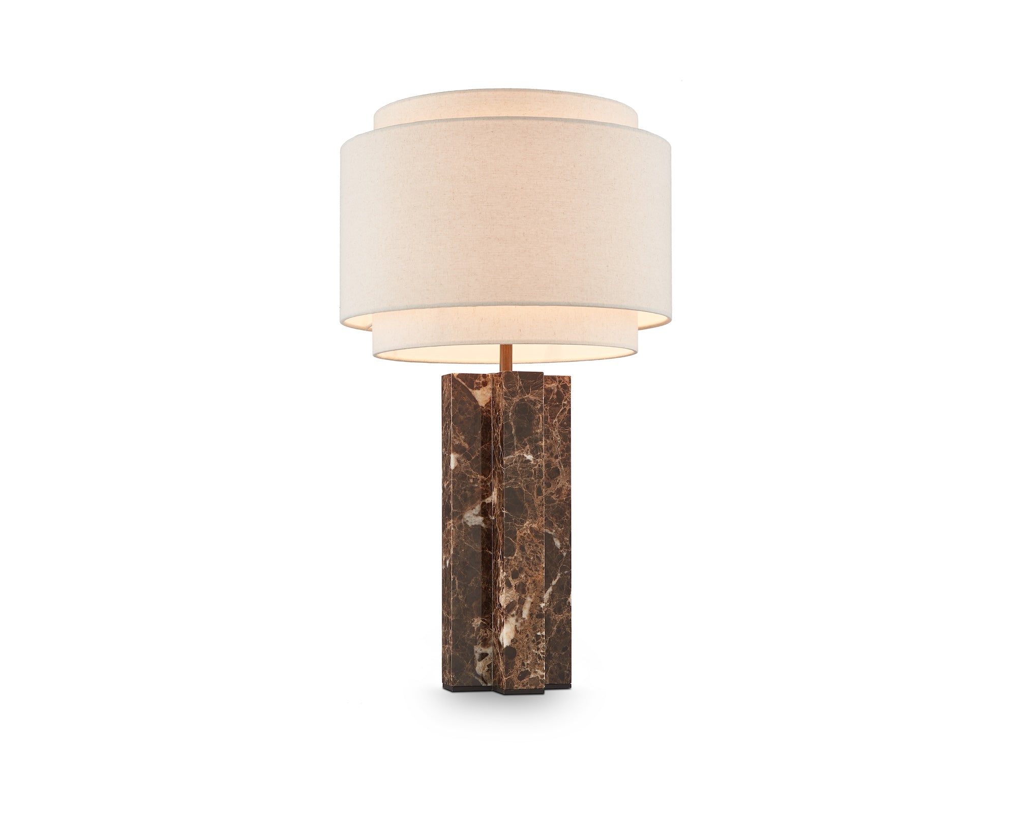 Liang & Eimil Asos Table Lamp – Brown Emperador Marble