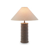 Liang & Eimil Carson Table Lamp – Black Travertine & Antique Bronze