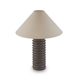 Liang & Eimil Carson Table Lamp – Black Travertine & Antique Bronze
