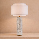 Liang & Eimil Aulis Table Lamp – White & Grey Marble