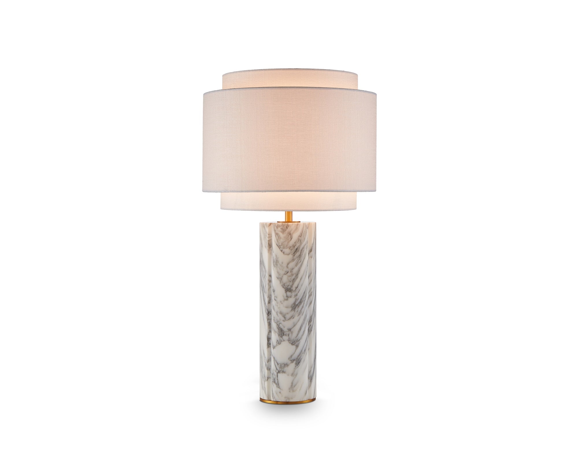 Liang & Eimil Aulis Table Lamp – White & Grey Marble