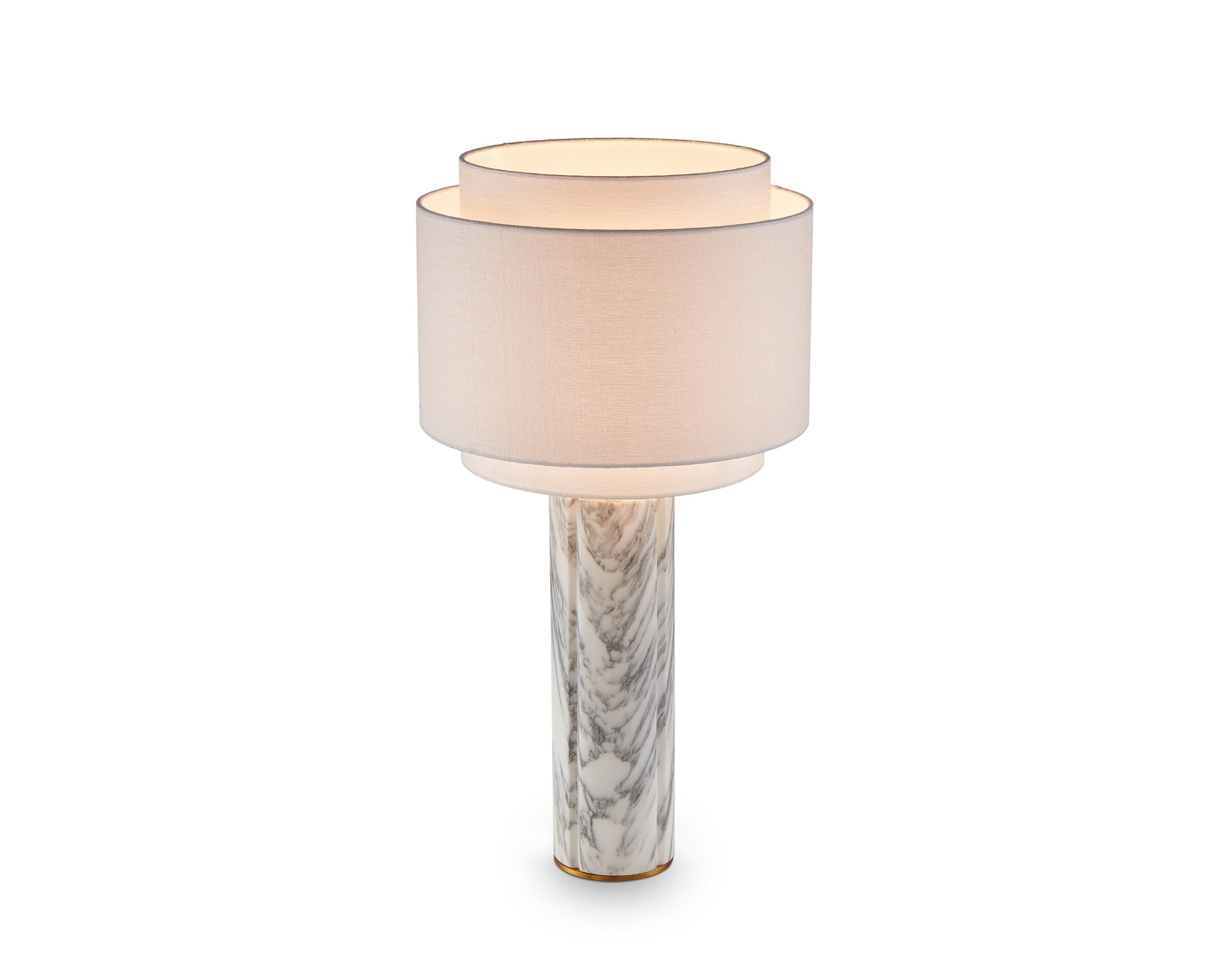 Liang & Eimil Aulis Table Lamp – White & Grey Marble