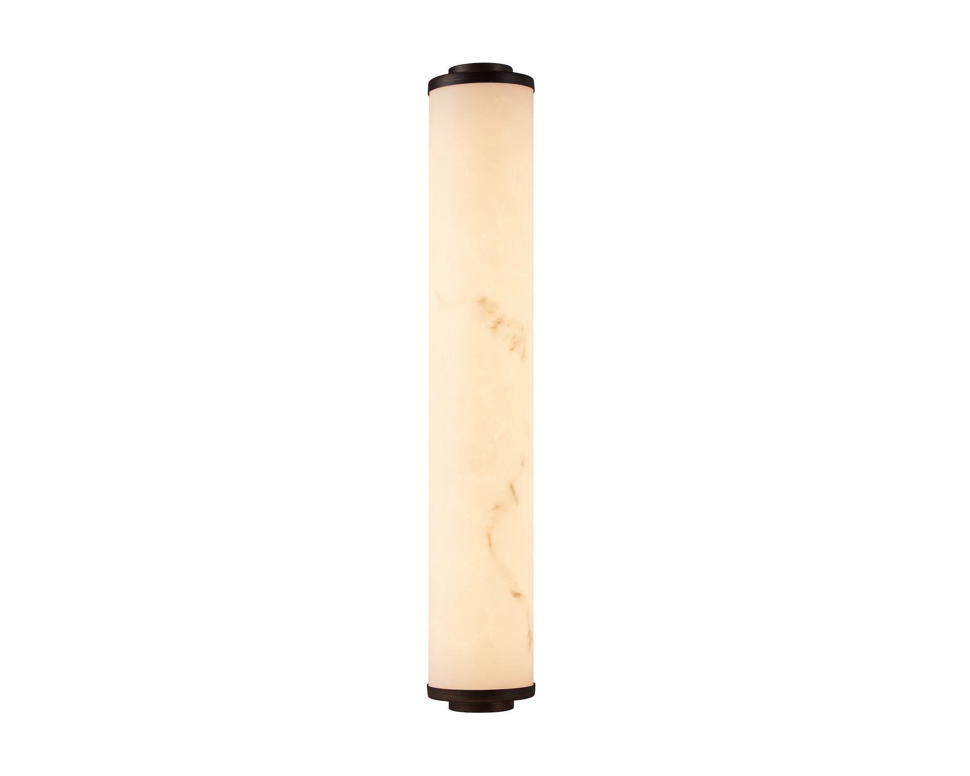 Liang & Eimil Fento IP44 Wall Lamp - Antique Bronze and Alabaster Effect - Large