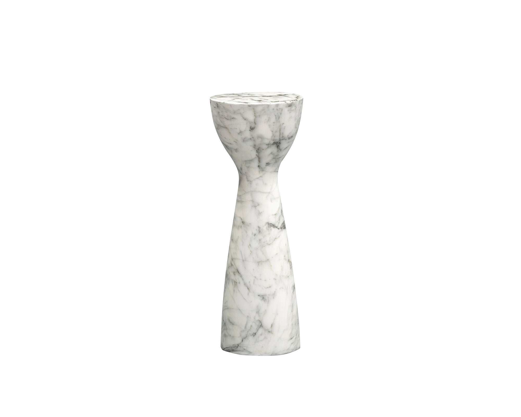 Liang & Eimil Akali Side Table – Carrara White Marble Effect – Small