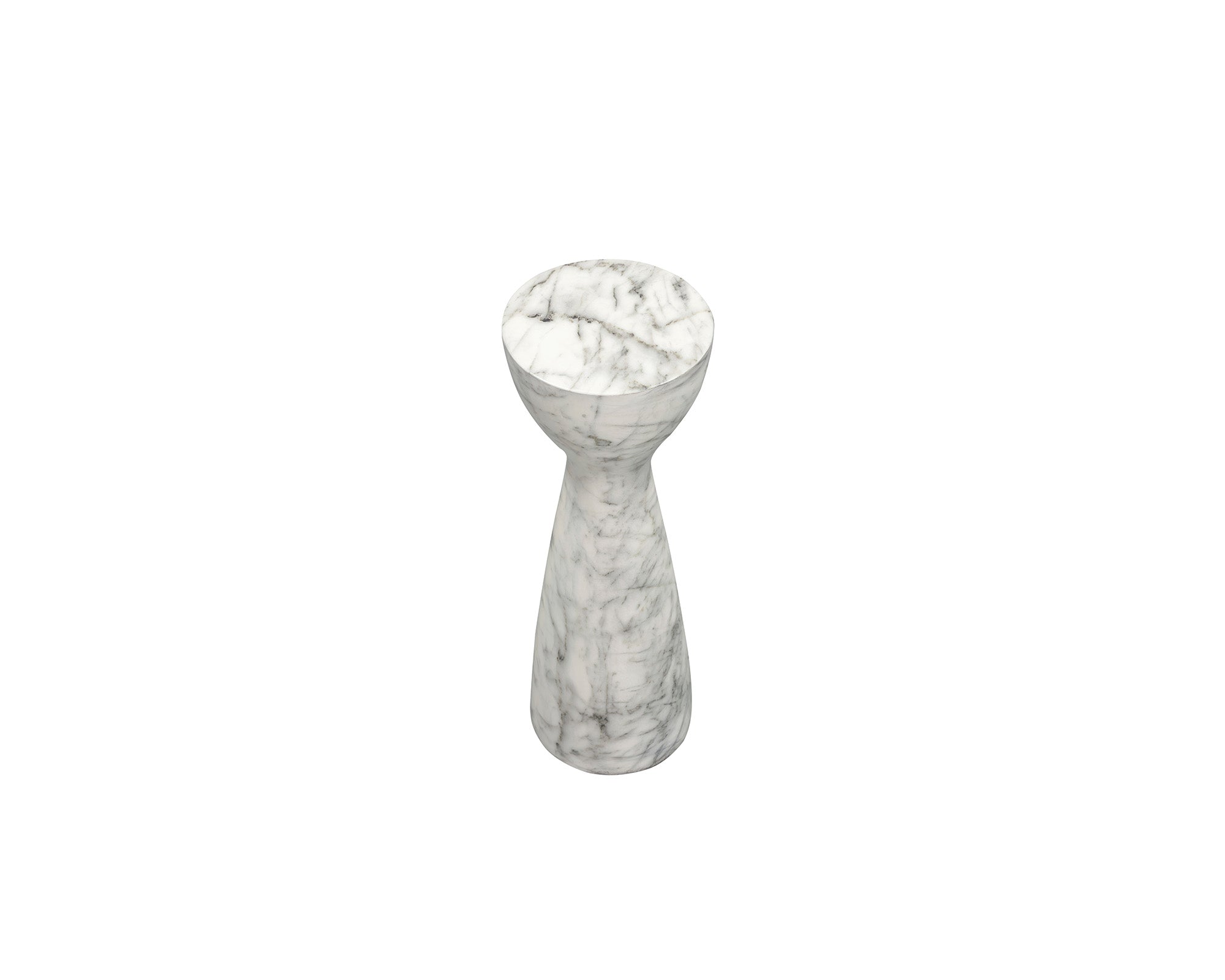 Liang & Eimil Akali Side Table – Carrara White Marble Effect – Small
