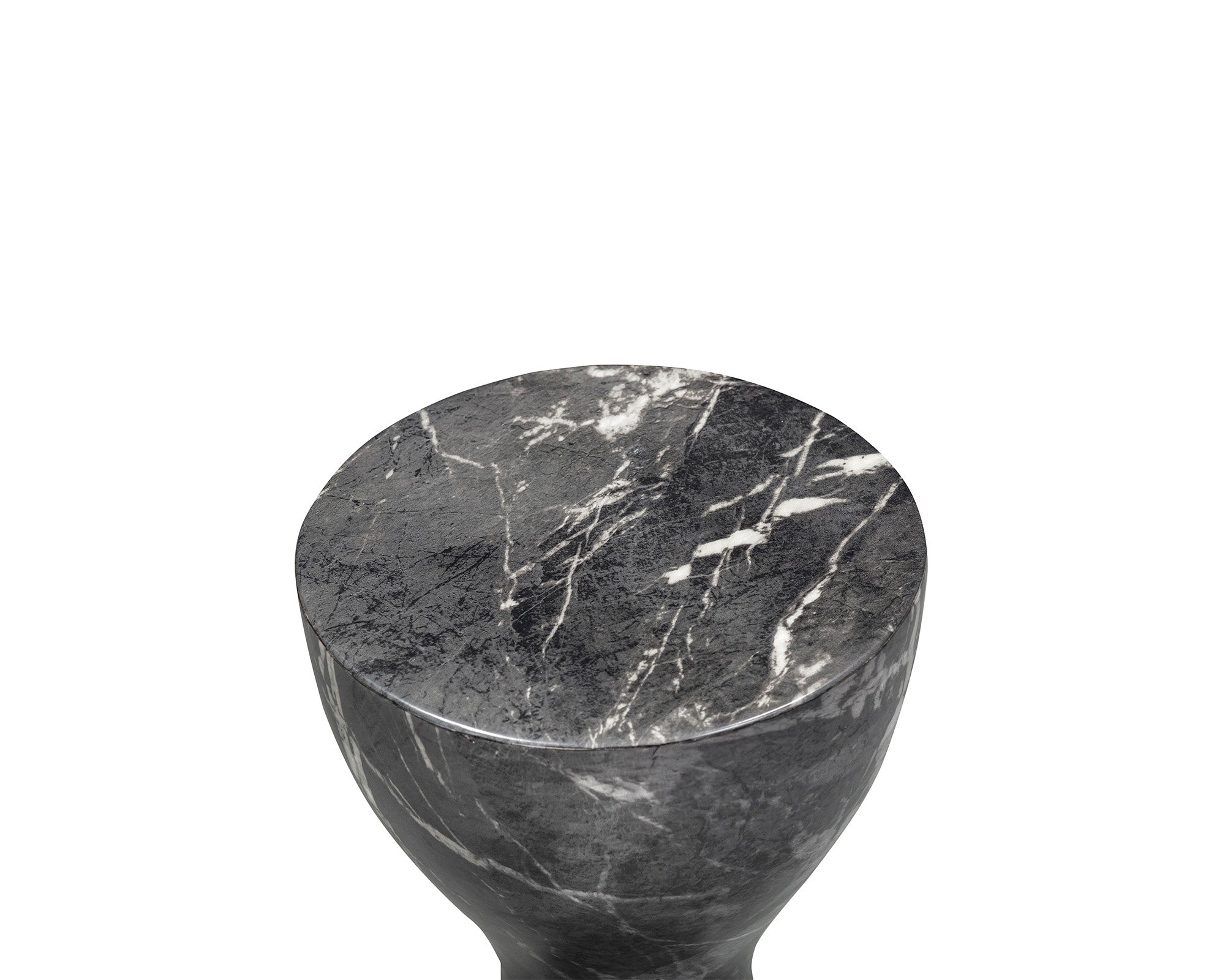 Liang & Eimil Akali Side Table – Marquina Black Marble Effect – Small