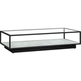 Liang & Eimil Belmon Coffee Table – Carrara Marble and Black Textured Metal
