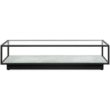 Liang & Eimil Belmon Coffee Table – Carrara Marble and Black Textured Metal