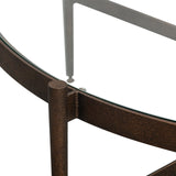 Liang & Eimil Soho Coffee Table – Antique Brass and Clear Glass