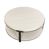 Liang & Eimil Alcana Coffee Table – Cloud Stained Oak and Black Textured Metal
