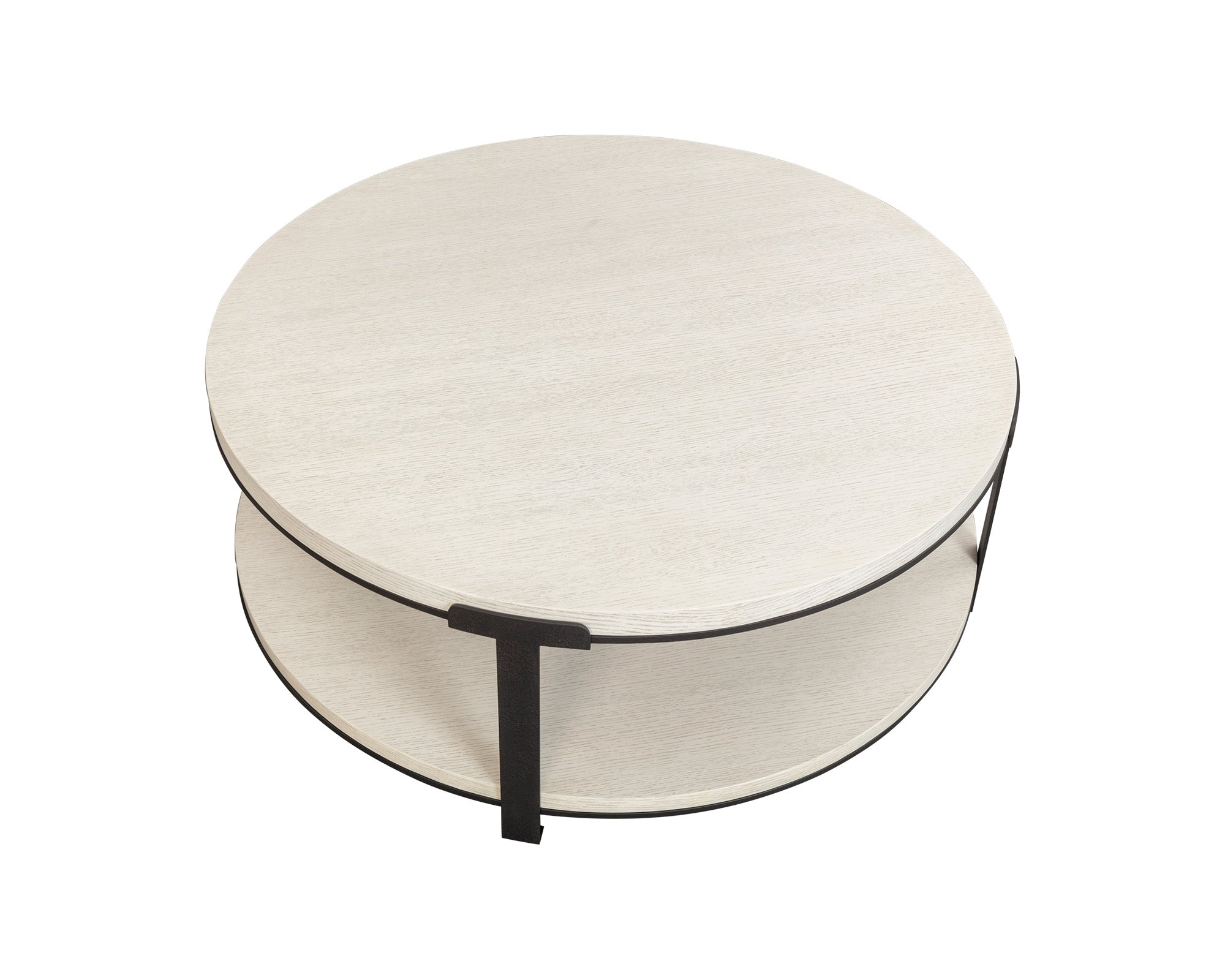 Liang & Eimil Alcana Coffee Table – Cloud Stained Oak and Black Textured Metal