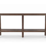 Liang & Eimil Legend Console Table – Brushed Mid Brown Acacia Wood