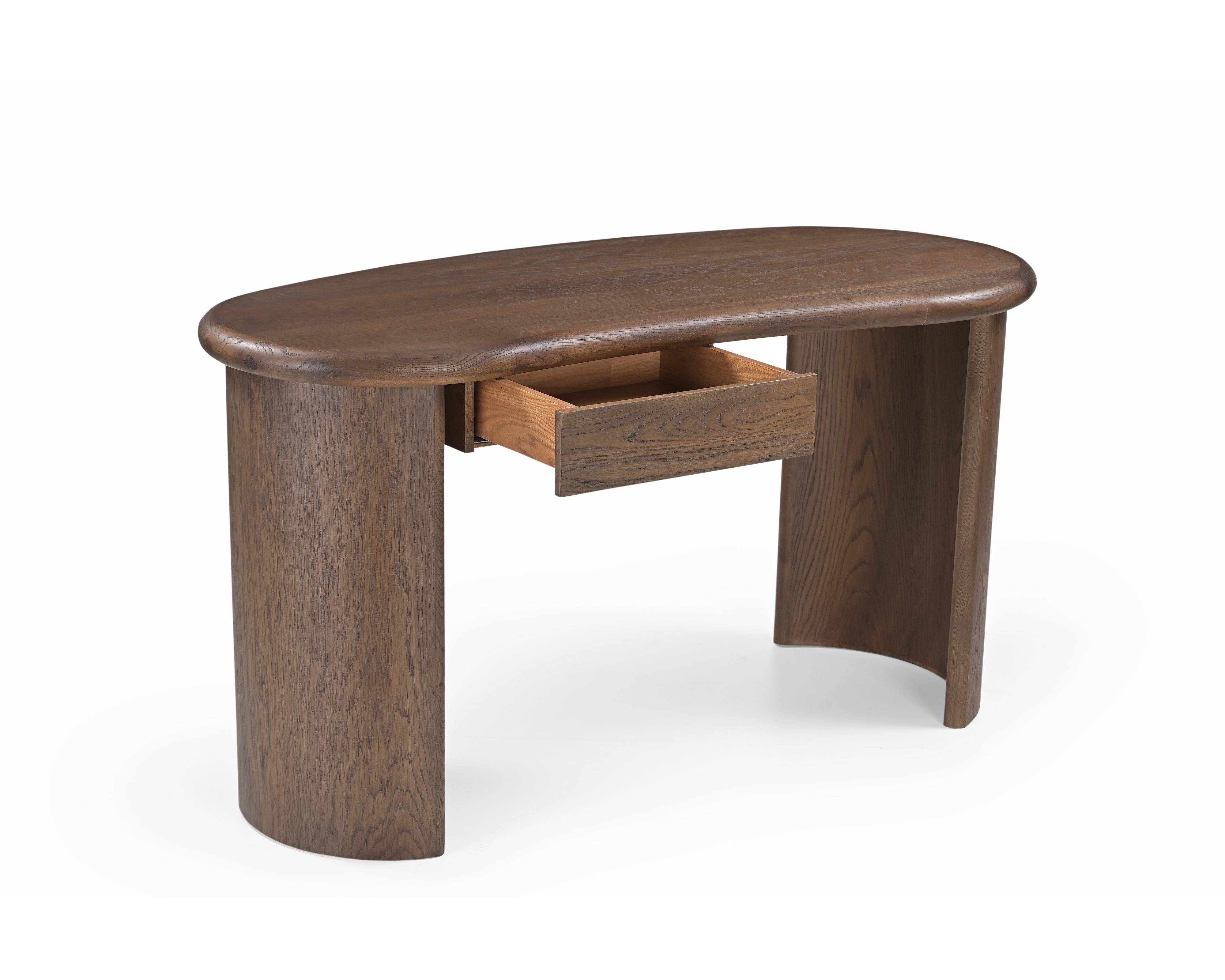 Liang & Eimil Lluna Desk – Brushed Mid Brown Oak