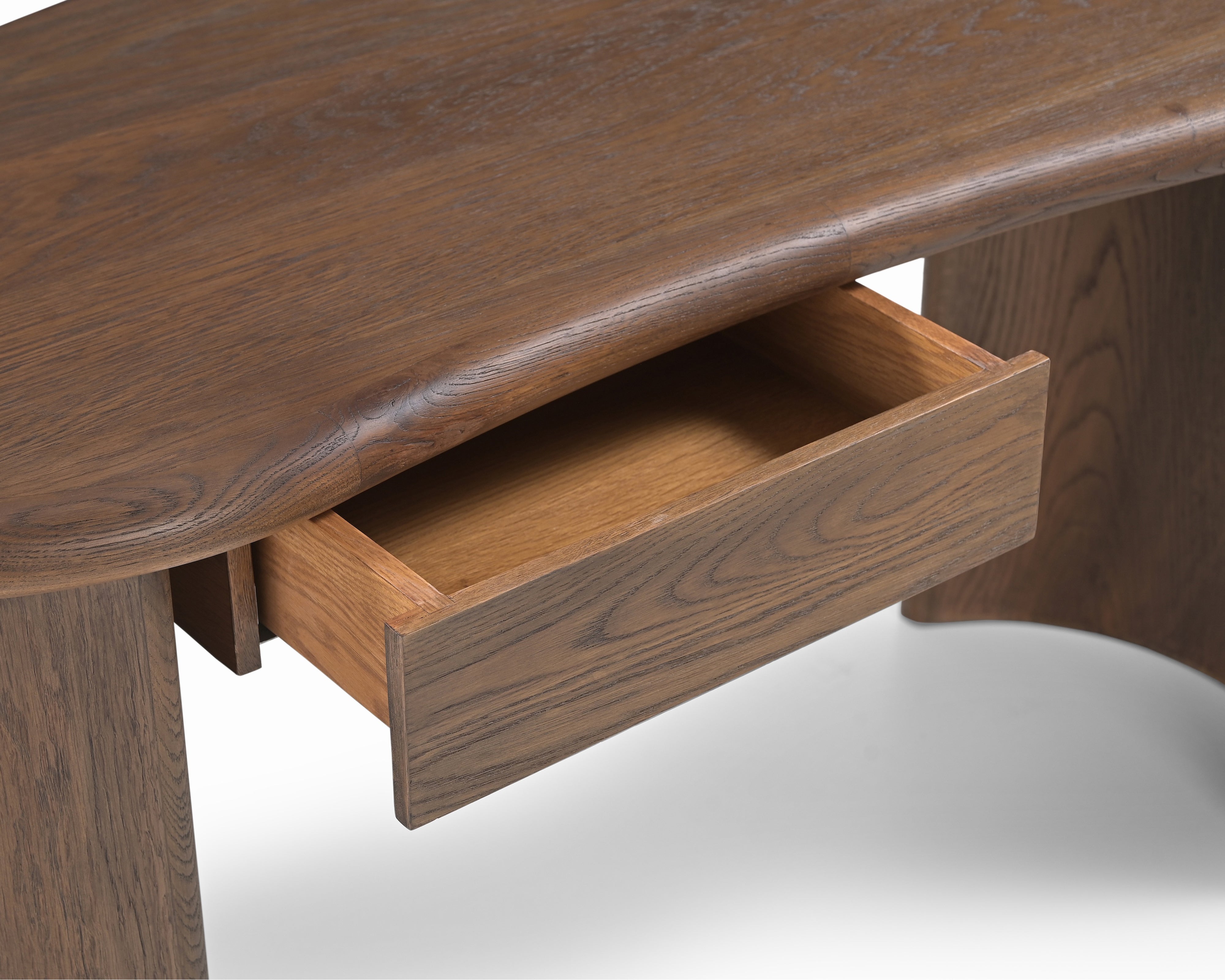 Liang & Eimil Lluna Desk – Brushed Mid Brown Oak