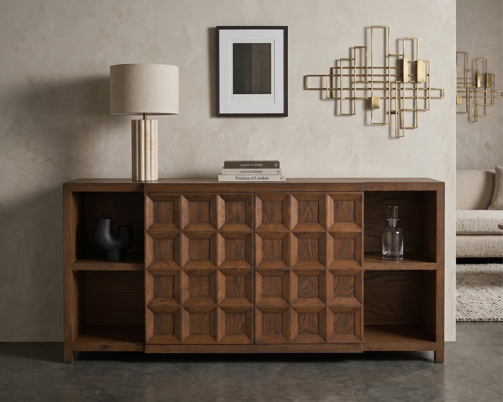 Liang & Eimil Llauna Sideboard -  Brushed Mid Brown Oak