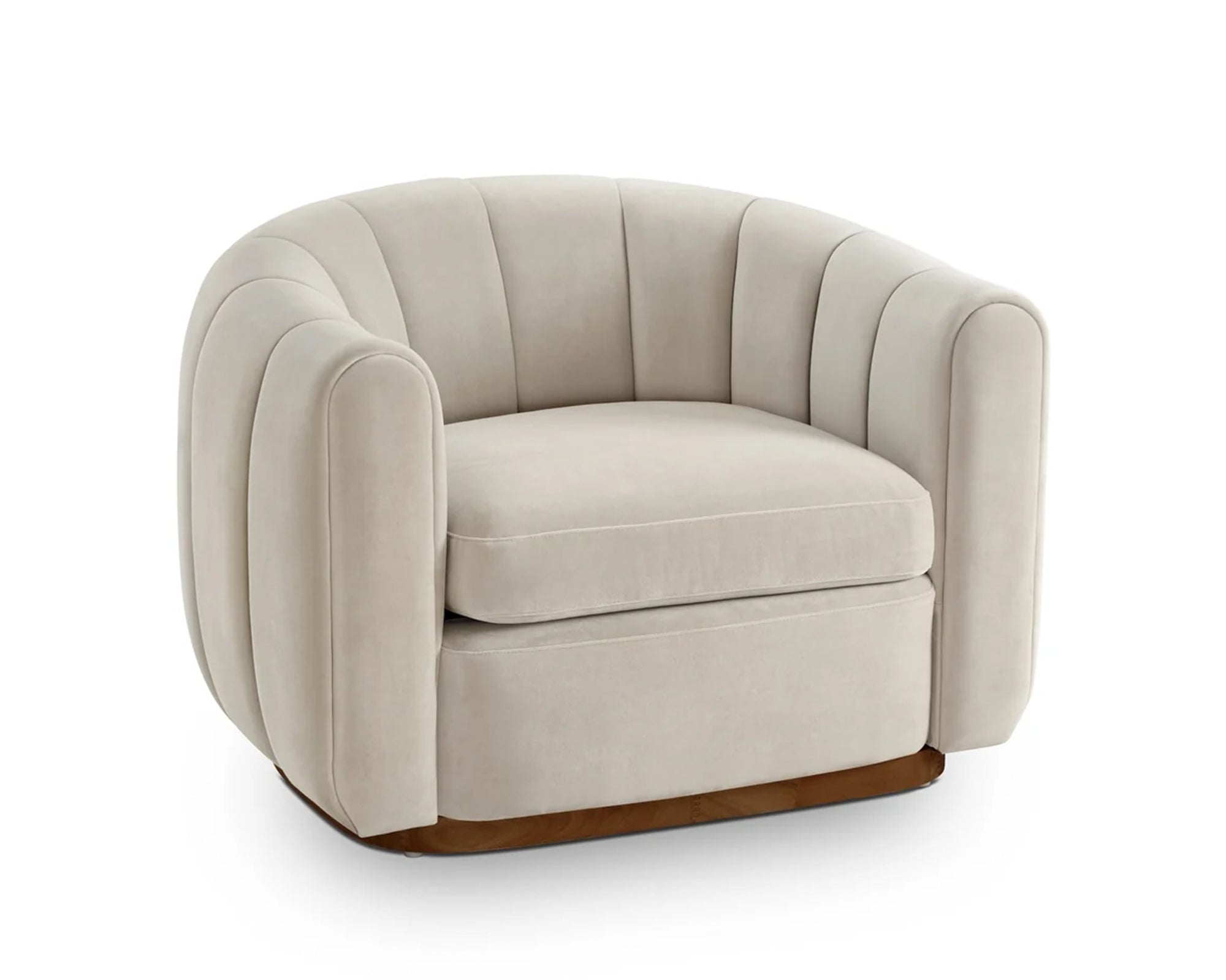 Liang & Eimil Arles Occasional Chair – Melbourne Stone Velvet