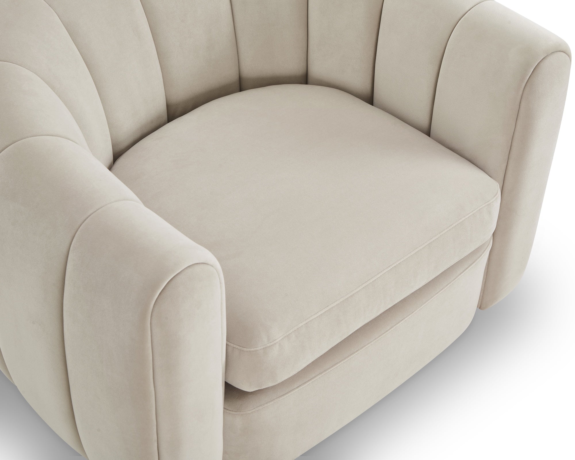 Liang & Eimil Arles Occasional Chair – Melbourne Stone Velvet