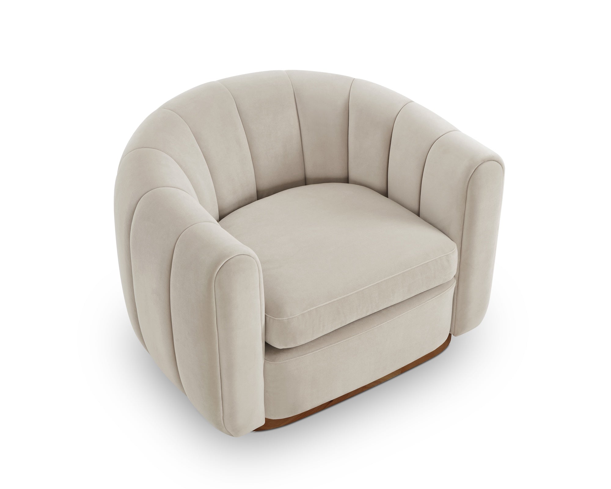 Liang & Eimil Arles Occasional Chair – Melbourne Stone Velvet