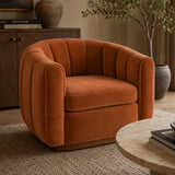 Liang & Eimil Arles Occasional Chair – Melbourne Clay Velvet