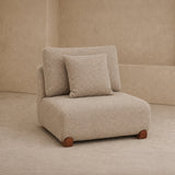 Liang & Eimil Cotto Modular Sofa – Middle One Seater Module – Amalfy Taupe Chenille