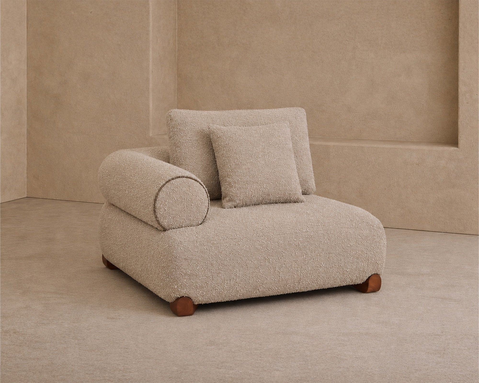 Liang & Eimil Cotto Modular Sofa – Right-hand Module – Amalfy Taupe Chenille