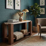 Liang & Eimil Calla Console Table – Beige & Mid Brown
