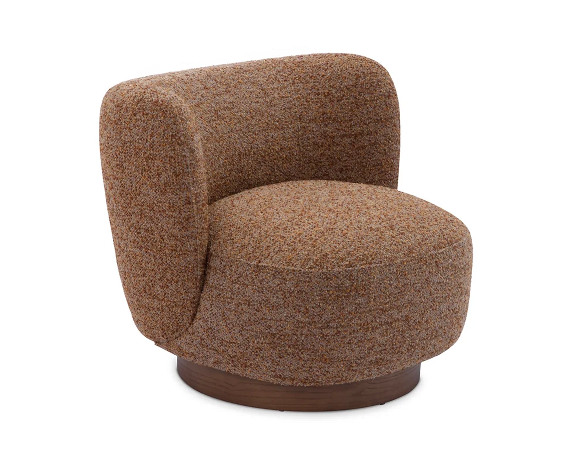 Liang & Eimil Bruno Swivel Occasional Chair – Norfolk Brown & Mid Brown