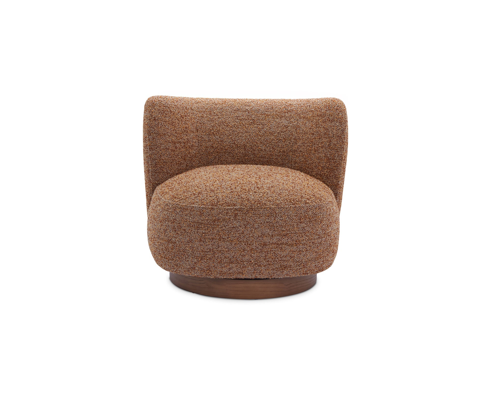 Liang & Eimil Bruno Swivel Occasional Chair – Norfolk Brown & Mid Brown