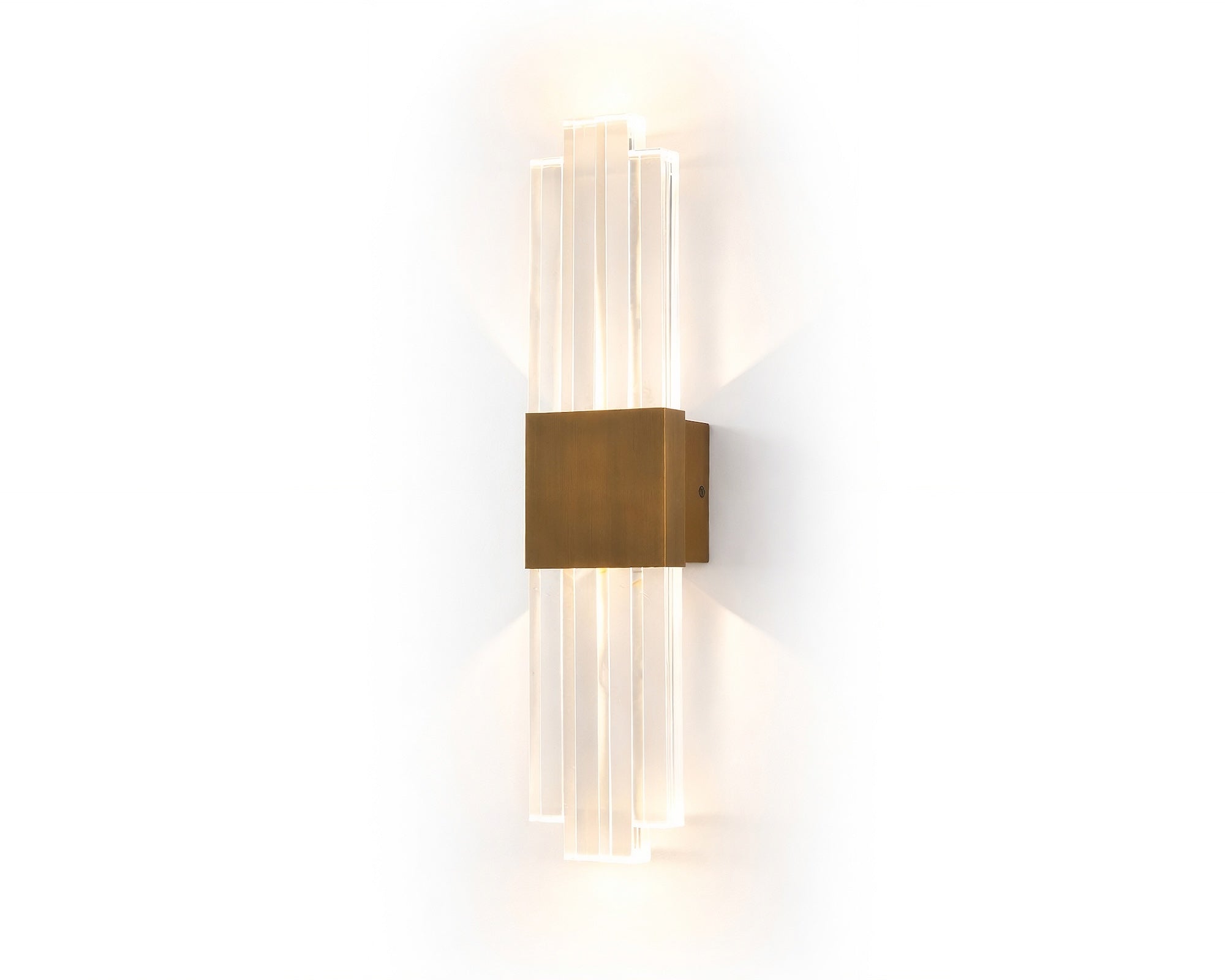 Liang & Eimil Bravura IP44 Wall Light - Acrylic and Brushed Brass